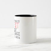 cricket tweekleurige koffiemok (Center)