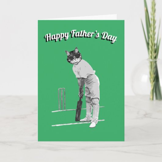 Cricket Vaderdag Kaart (Voorkant)