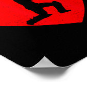 Cricket Valentijn Hartvormige Cricket Liefhebbers Poster (Hoek)