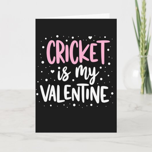 Cricket Valentine Greeting Card Kaart (Voorkant)