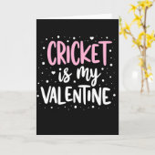 Cricket Valentine Greeting Card Kaart (Gele Bloem)