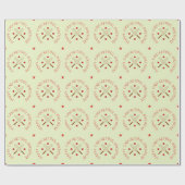 Cricket verjaardag aangepaste tekst ster cadeaupapier (Vlak)