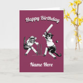 Cricket Verjaardag Kaart (Gele Bloem)