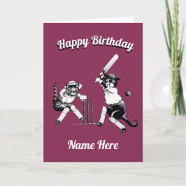 Cricket Verjaardag Kaart