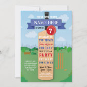 Cricket Verjaardag Party Sport Winnaar Match Kaart (Voorkant)