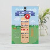Cricket Verjaardag Party Sport Winnaar Match Kaart (Staand voorkant)
