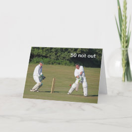 Cricket verjaardagskaart kaart