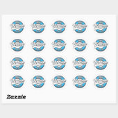 Cricket Vintage all star logo Ronde Sticker (Vel)