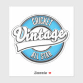 Cricket Vintage all star logo Sticker (Vel)