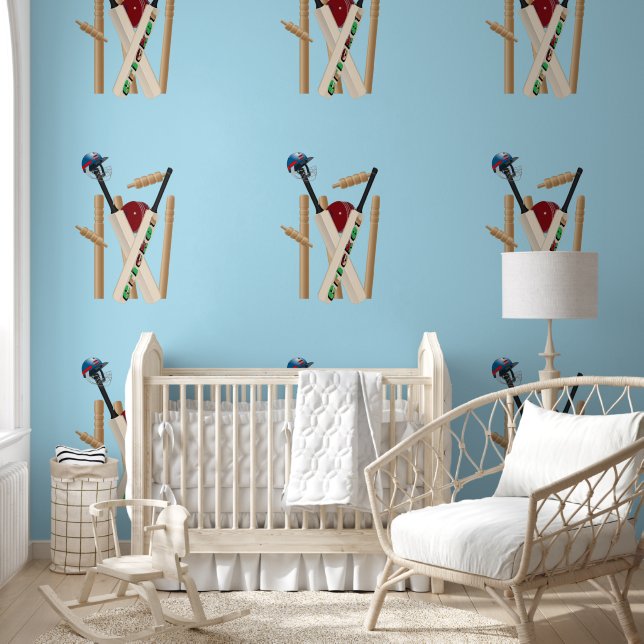 cricket vleermuizen helm bal wieken, behang (Kinderen)
