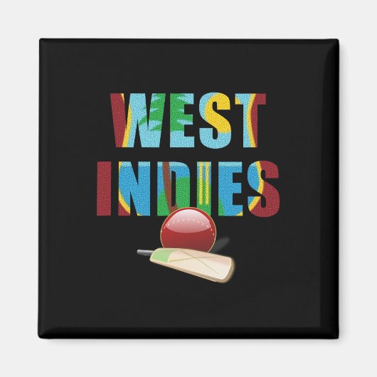 Cricket West Indies Flag T Ll  Magneet (Voorkant)