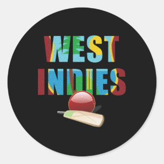 Cricket West Indies Flag T Ll Ronde Sticker