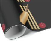 Cricket, wicket, bat en ball cadeaupapier (Rol Hoek)