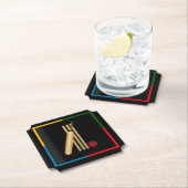 Cricket, wicket, bat en ball, papieren borden kartonnen onderzetters (Insitu)