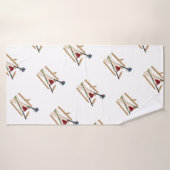 Cricket wickets and Ball, Badhanddoek (Badhanddoek)