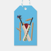 Cricket Wickets, Helm, Slaghouten En Bal, Cadeaulabel (Voorkant)