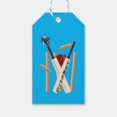 Cricket Wickets, Helm, Slaghouten En Bal, Cadeaulabel (Achterkant)