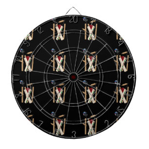 cricket wieken, vleermuizen en bal, dartbord