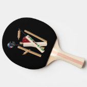 cricket wieken, vleermuizen en bal, tafeltennisbatje (Zijkant)