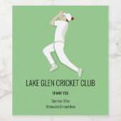 Cricket Wijn Etiket (Enkel label)
