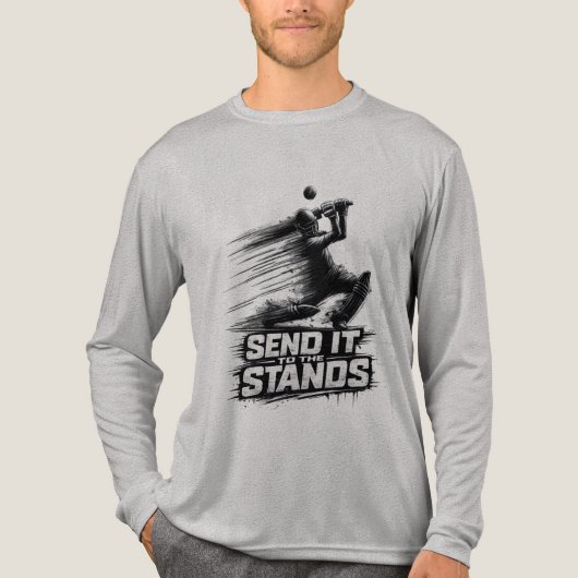 Cricket World Cup Power  Tri-Blend Shirt (Voorkant volledig)