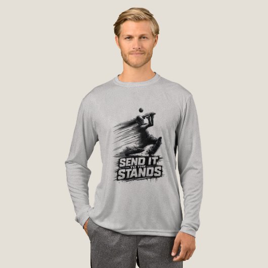 Cricket World Cup Power  Tri-Blend Shirt (Voorkant)