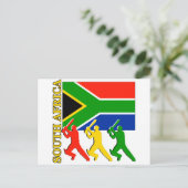 Cricket Zuid-Afrika Briefkaart (Staand voorkant)