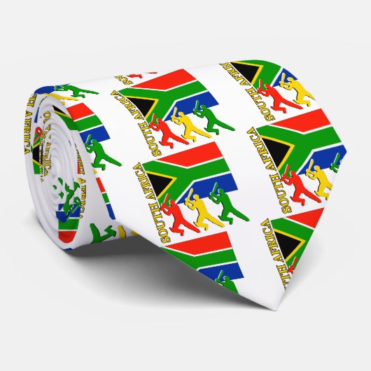 Cricket Zuid-Afrika Stropdas (Opgerold)