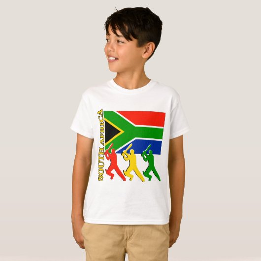 Cricket Zuid-Afrika T-shirt (Voorkant volledig)