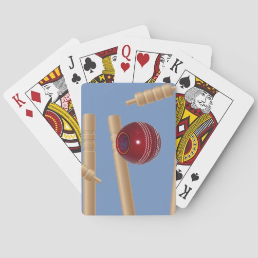 Cricketbal en Stumps, Speelkaarten (Achterkant)