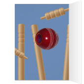 Cricketbal en Stumps, Verjaardagskaart (Binnen (Links))