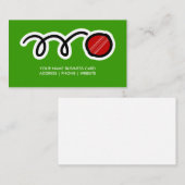 Cricketbal visitekaartje ontwerp (Voorkant / Achterkant)