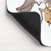 Cricketband met hoorn, Cello en Violin Muismat (Hoek)