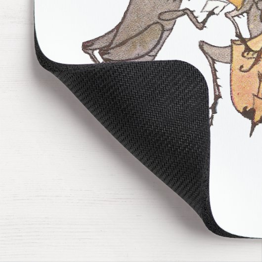 Cricketband met hoorn, Cello en Violin Muismat (Hoek)