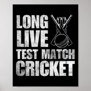 Cricketcadeaus Test Cricket Cricketer India Engela Poster