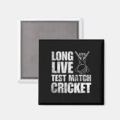 Cricketcadeaus Testcricket Cricketer India Engelan Magneet (Voorkant / Achterkant)