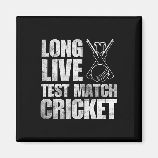Cricketcadeaus Testcricket Cricketer India Engelan Magneet (Voorkant)
