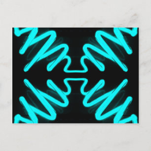 CricketDiane Art & Design Neon Turquoise Briefkaart