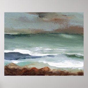 CricketDiane Beach Poster - Moody Zee Ocean Art