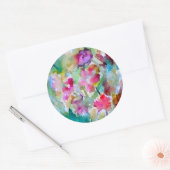 CricketDiane Flower Garden Ronde Sticker (Envelop)