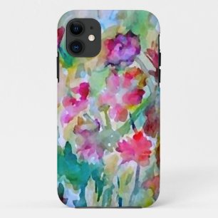 CricketDiane Flower Garden Waterverf Abstract Case-Mate iPhone Case