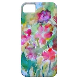 CricketDiane Flower Garden Waterverf Abstract Case-Mate iPhone Case