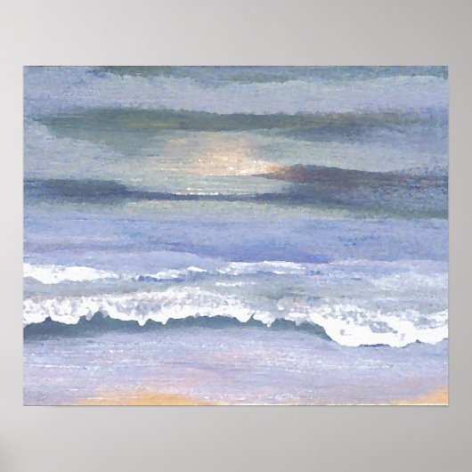 CricketDiane Ocean Art Poster - Beach Twilight (Voorkant)