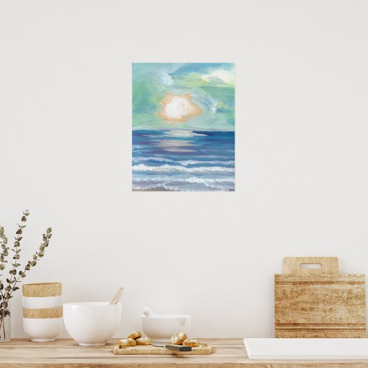 CricketDiane Ocean Poster - Beach Sunset (Keuken)