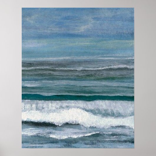 CricketDiane Ocean Poster - Blue Ocean (Voorkant)