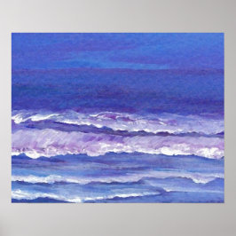 CricketDiane Ocean Poster - Jewel-toned Sunset