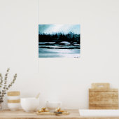 CricketDiane Ocean Poster - Lake Morning Mist (Keuken)