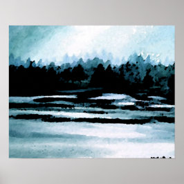 CricketDiane Ocean Poster - Lake Morning Mist