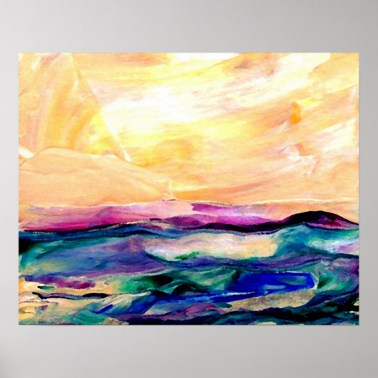 CricketDiane Ocean Poster - Sun Glow (Voorkant)