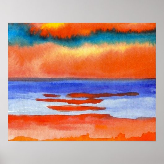 CricketDiane Ocean Poster - Vibrant Sunset 1 (Voorkant)